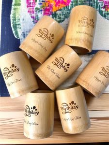 Cốc tre khắc tặng sinh nhật